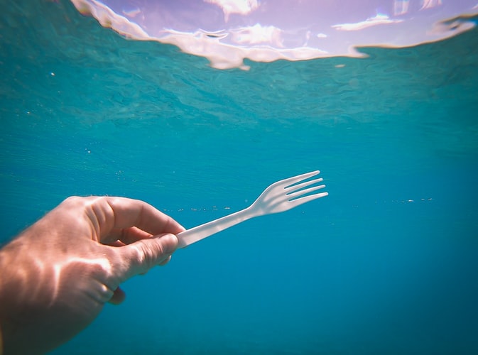 forchetta in mare copertina articolo microplastiche perché fanno male al pianeta